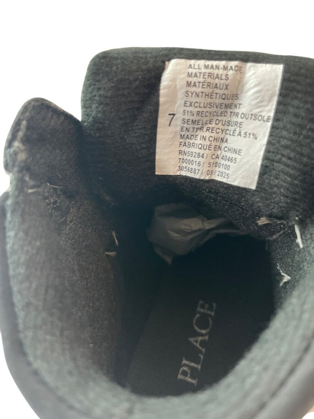 Children's Place Grey Hiking Boots Toddler Size 7 Hook & Loop Strap MSRP$65 NWT - Picture 8 of 9